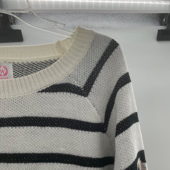 Wanna B Women's Cheetah Print Pullover Sweater Long Sleeve Size Large - Picture 3 of 9